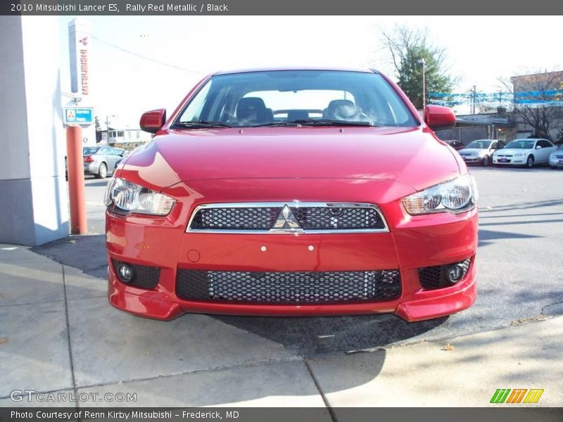 Rally Red Metallic / Black 2010 Mitsubishi Lancer ES