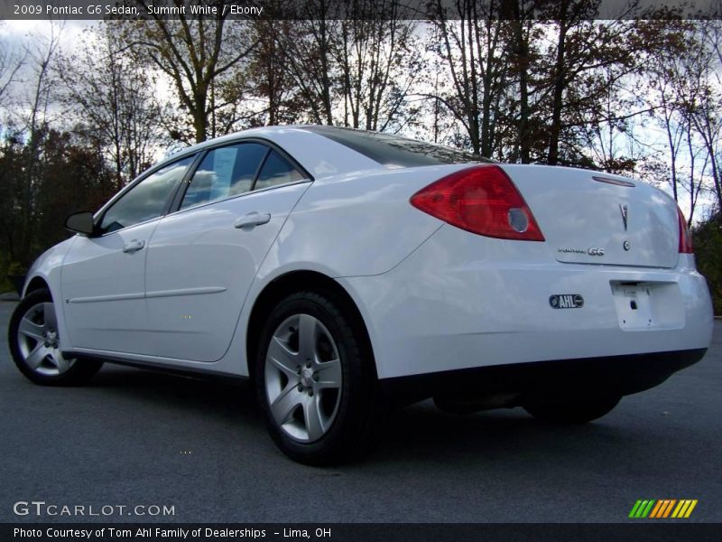 Summit White / Ebony 2009 Pontiac G6 Sedan