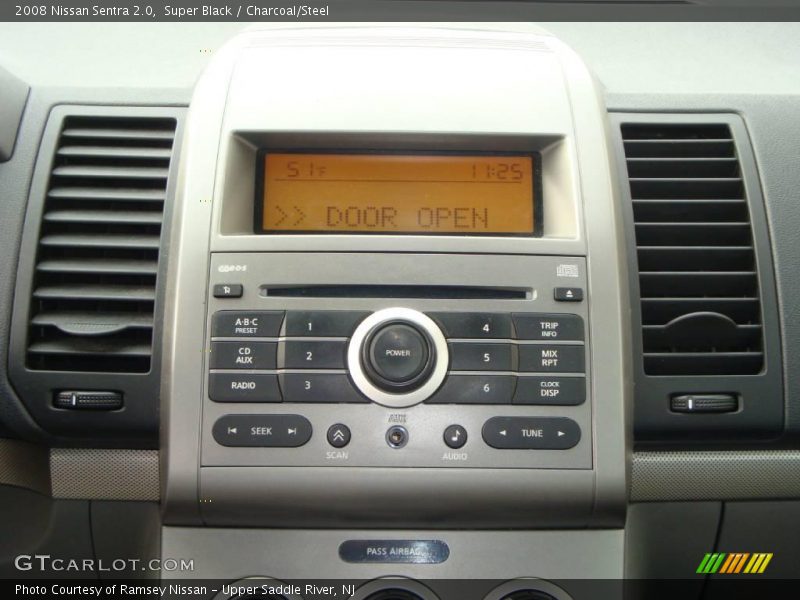 Super Black / Charcoal/Steel 2008 Nissan Sentra 2.0