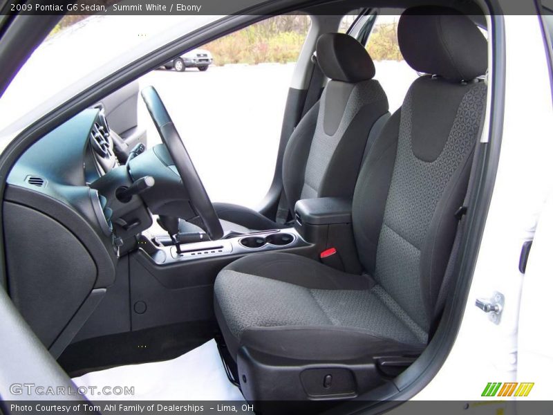Summit White / Ebony 2009 Pontiac G6 Sedan