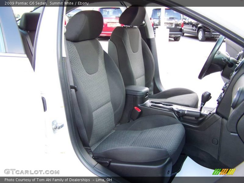 Summit White / Ebony 2009 Pontiac G6 Sedan