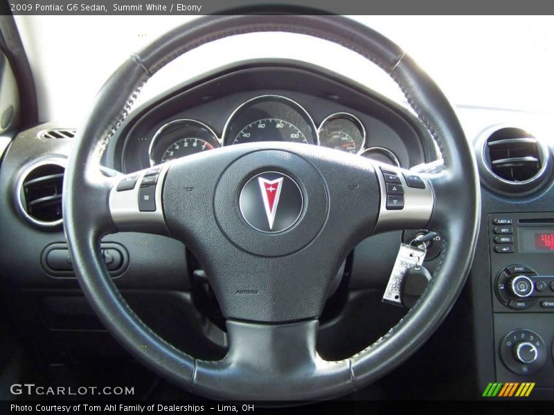 Summit White / Ebony 2009 Pontiac G6 Sedan
