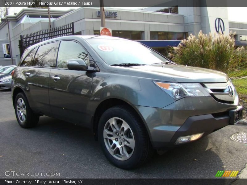 Nimbus Gray Metallic / Taupe 2007 Acura MDX