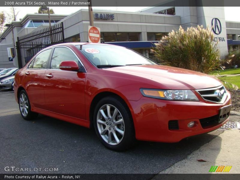 Milano Red / Parchment 2008 Acura TSX Sedan