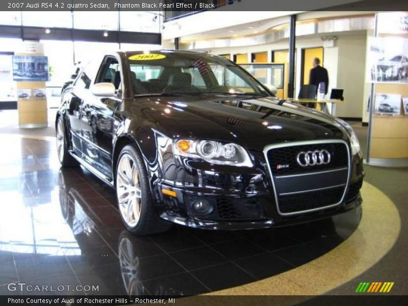 Phantom Black Pearl Effect / Black 2007 Audi RS4 4.2 quattro Sedan