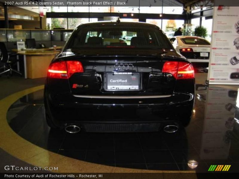 Phantom Black Pearl Effect / Black 2007 Audi RS4 4.2 quattro Sedan