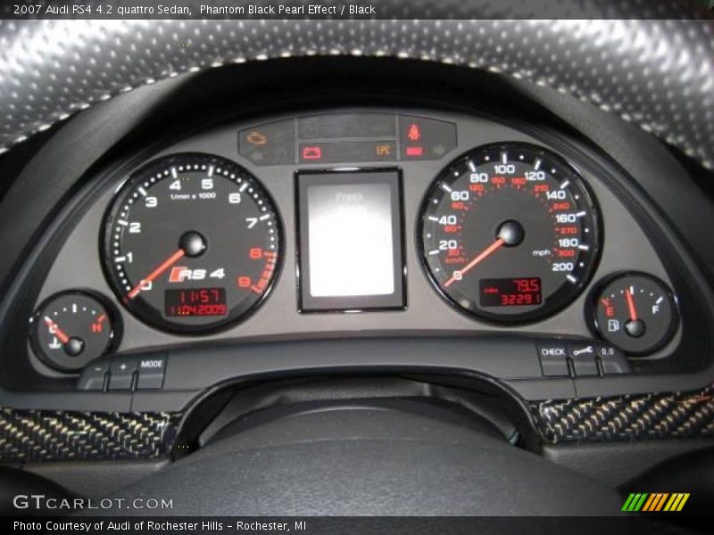 Phantom Black Pearl Effect / Black 2007 Audi RS4 4.2 quattro Sedan