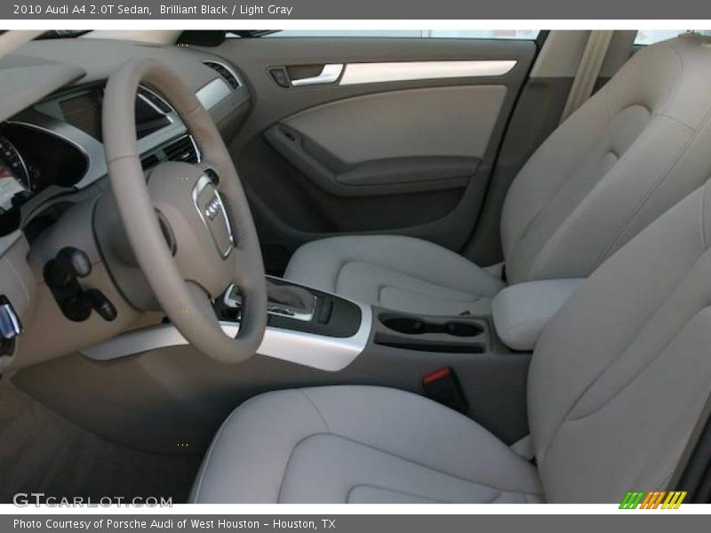 Brilliant Black / Light Gray 2010 Audi A4 2.0T Sedan