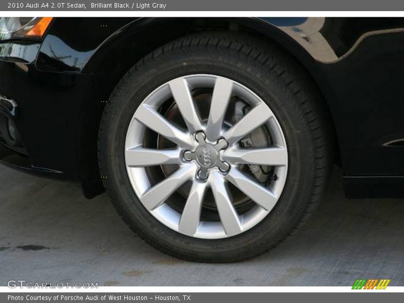 Brilliant Black / Light Gray 2010 Audi A4 2.0T Sedan