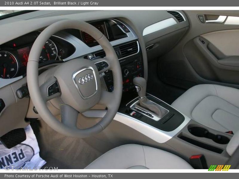 Brilliant Black / Light Gray 2010 Audi A4 2.0T Sedan