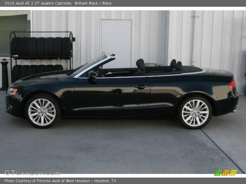 Brilliant Black / Black 2010 Audi A5 2.0T quattro Cabriolet