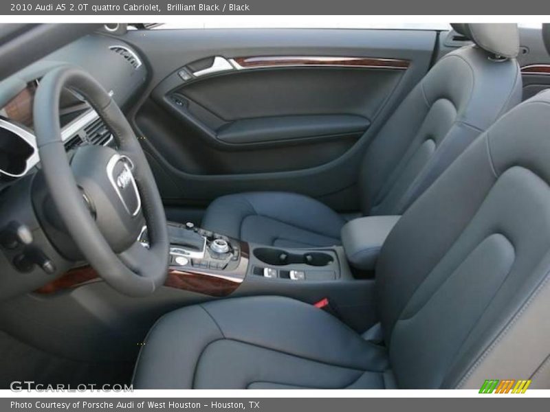 Brilliant Black / Black 2010 Audi A5 2.0T quattro Cabriolet