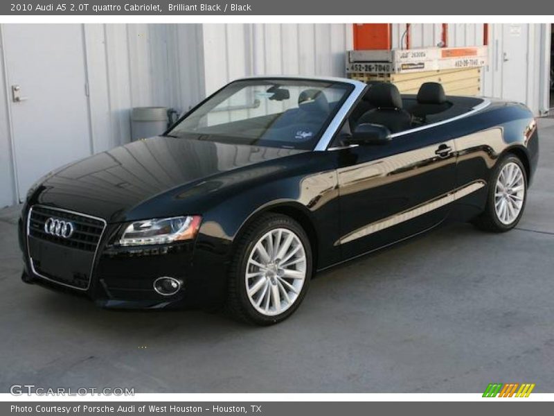 Brilliant Black / Black 2010 Audi A5 2.0T quattro Cabriolet