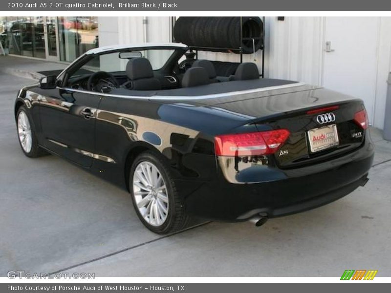 Brilliant Black / Black 2010 Audi A5 2.0T quattro Cabriolet