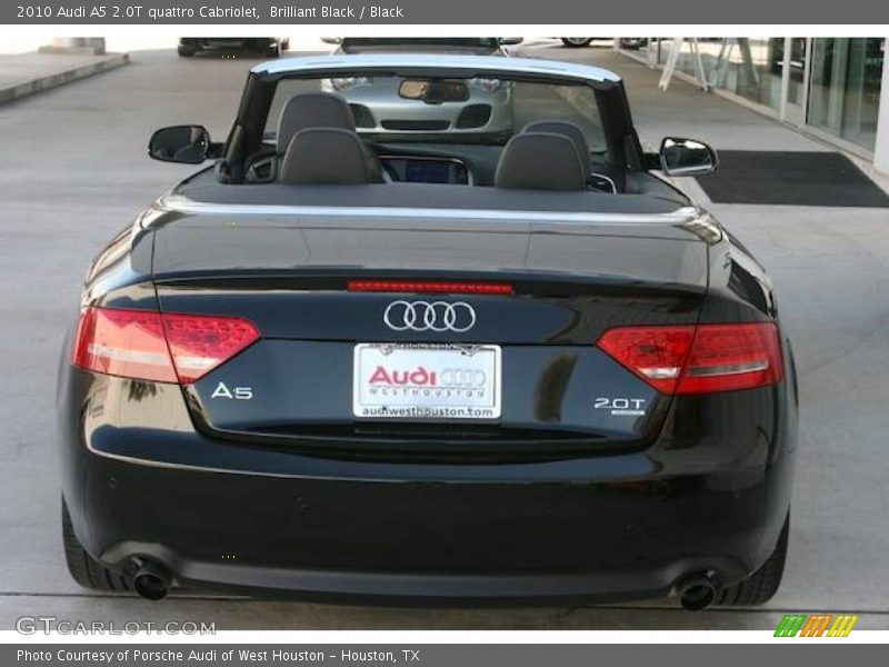 Brilliant Black / Black 2010 Audi A5 2.0T quattro Cabriolet