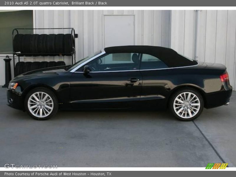 Brilliant Black / Black 2010 Audi A5 2.0T quattro Cabriolet