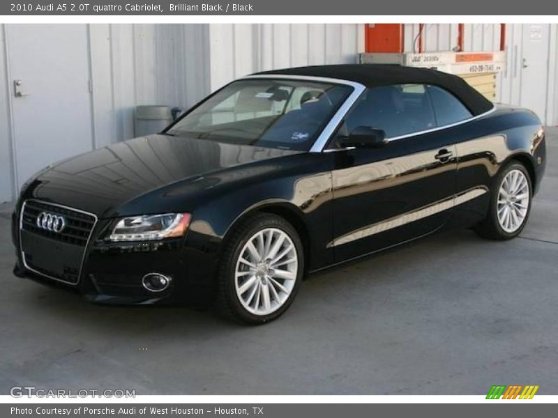 Brilliant Black / Black 2010 Audi A5 2.0T quattro Cabriolet