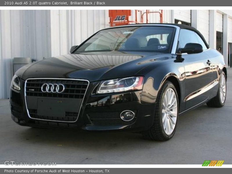 Brilliant Black / Black 2010 Audi A5 2.0T quattro Cabriolet