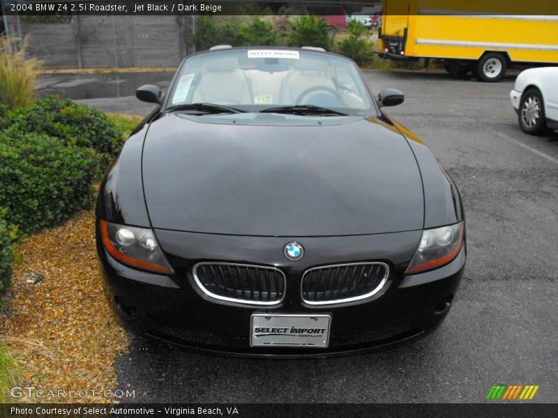 Jet Black / Dark Beige 2004 BMW Z4 2.5i Roadster