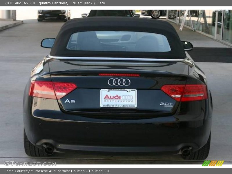 Brilliant Black / Black 2010 Audi A5 2.0T quattro Cabriolet