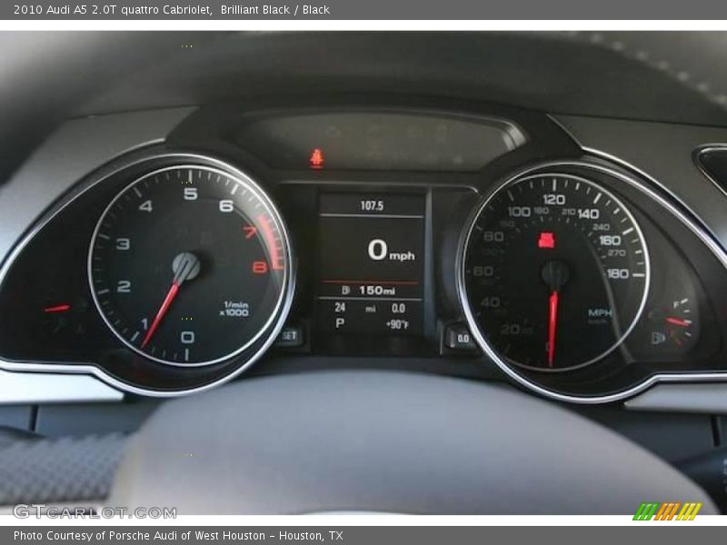 Brilliant Black / Black 2010 Audi A5 2.0T quattro Cabriolet