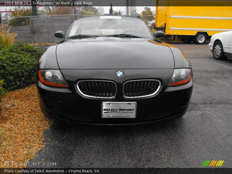 Jet Black / Dark Beige 2004 BMW Z4 2.5i Roadster