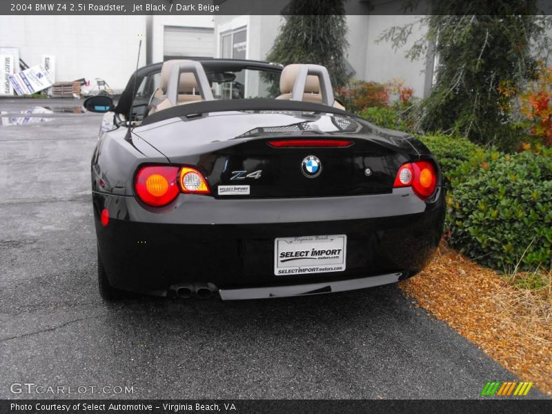 Jet Black / Dark Beige 2004 BMW Z4 2.5i Roadster