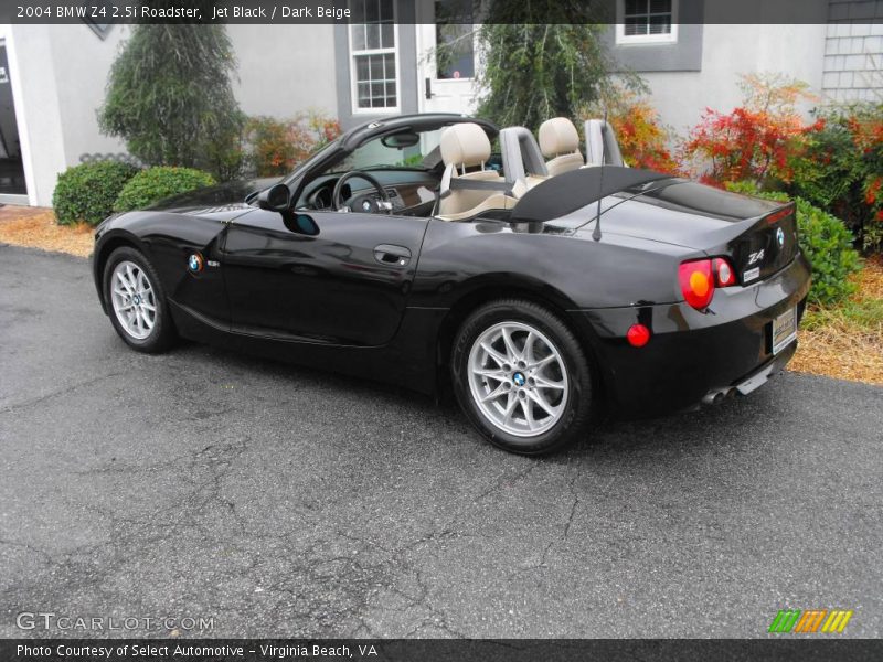 Jet Black / Dark Beige 2004 BMW Z4 2.5i Roadster