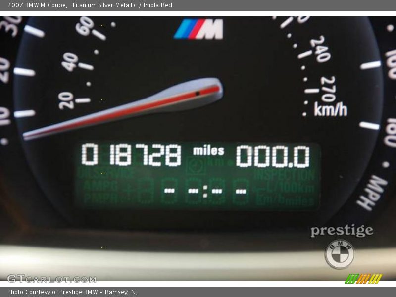 Titanium Silver Metallic / Imola Red 2007 BMW M Coupe