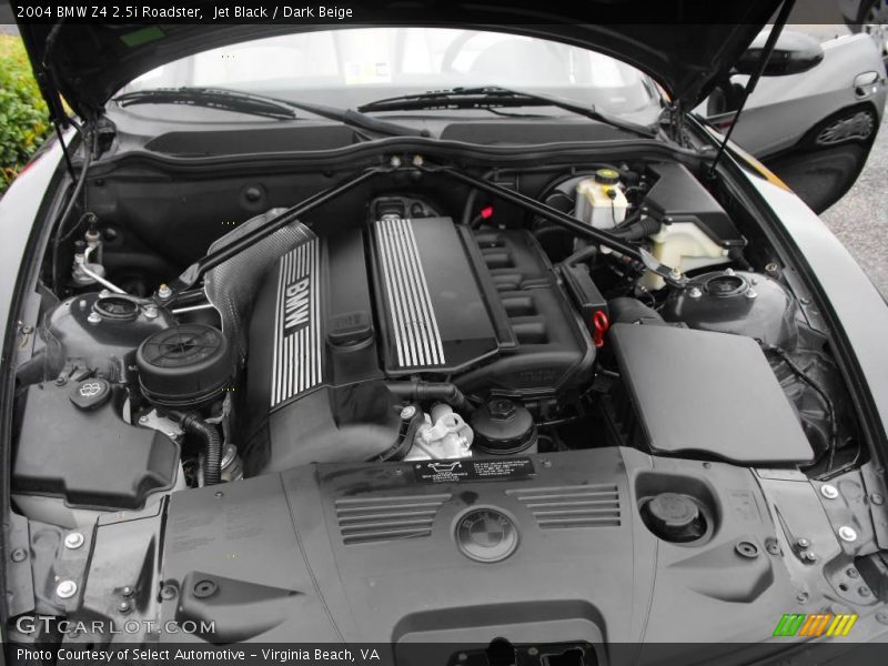 Jet Black / Dark Beige 2004 BMW Z4 2.5i Roadster