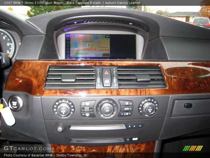 Black Sapphire Metallic / Auburn Dakota Leather 2007 BMW 5 Series 530xi Sport Wagon