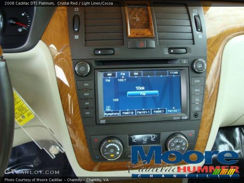 Crystal Red / Light Linen/Cocoa 2008 Cadillac DTS Platinum