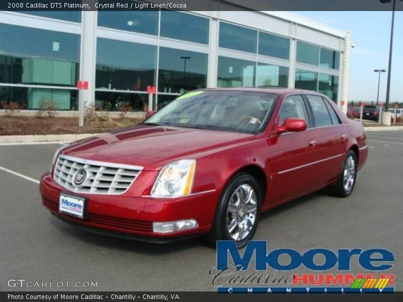 Crystal Red / Light Linen/Cocoa 2008 Cadillac DTS Platinum