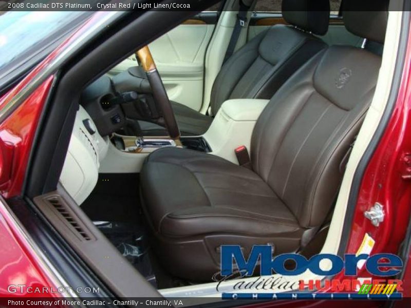 Crystal Red / Light Linen/Cocoa 2008 Cadillac DTS Platinum