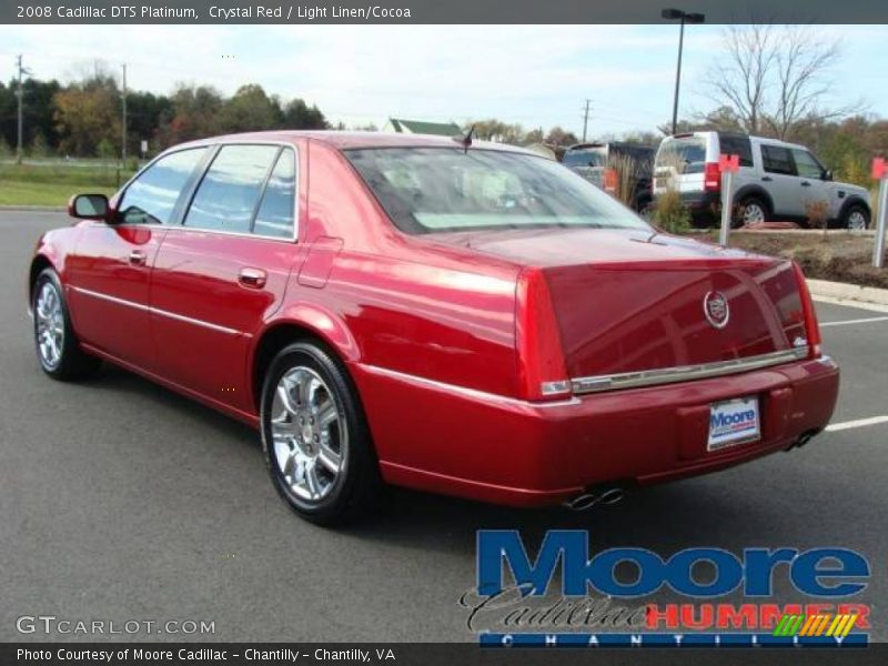 Crystal Red / Light Linen/Cocoa 2008 Cadillac DTS Platinum