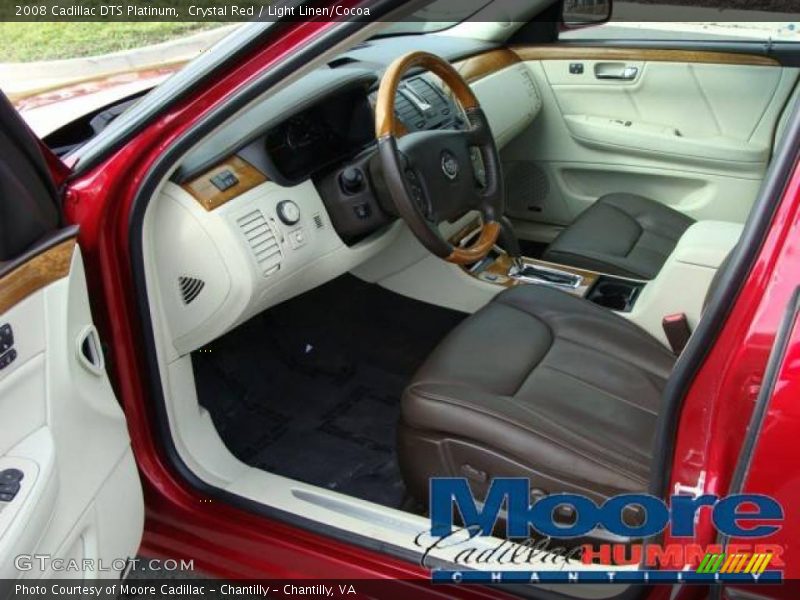 Crystal Red / Light Linen/Cocoa 2008 Cadillac DTS Platinum