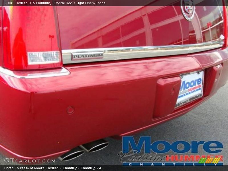 Crystal Red / Light Linen/Cocoa 2008 Cadillac DTS Platinum