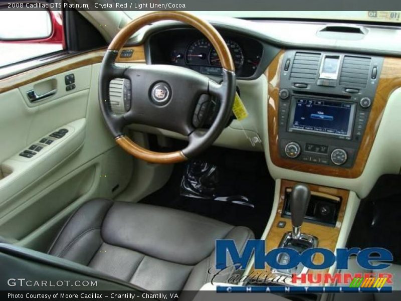 Crystal Red / Light Linen/Cocoa 2008 Cadillac DTS Platinum