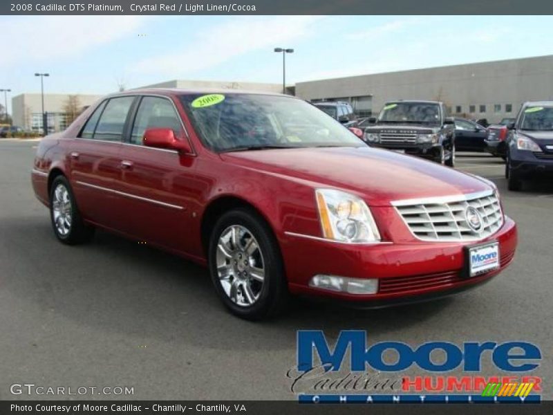 Crystal Red / Light Linen/Cocoa 2008 Cadillac DTS Platinum