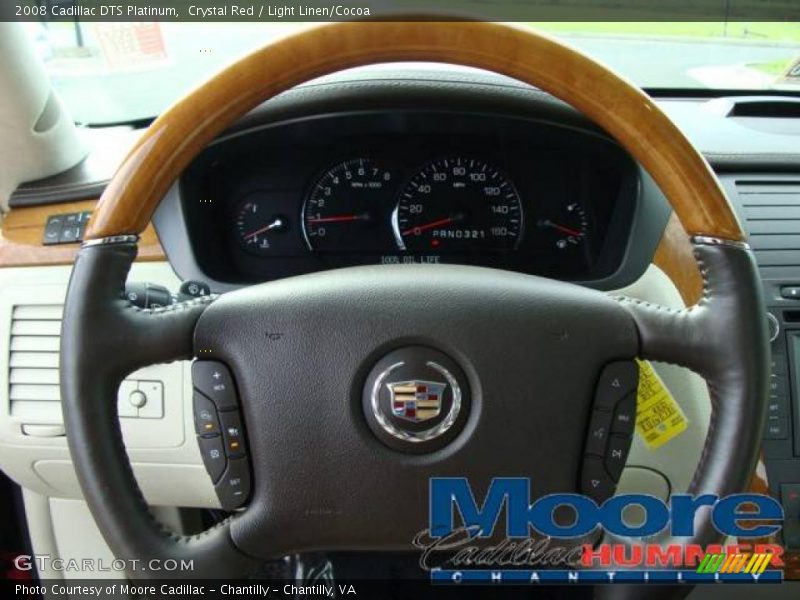 Crystal Red / Light Linen/Cocoa 2008 Cadillac DTS Platinum