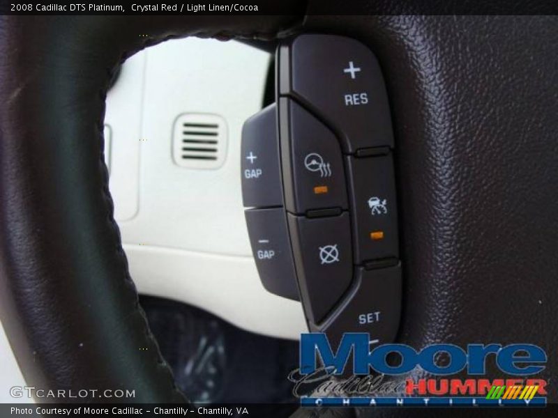 Crystal Red / Light Linen/Cocoa 2008 Cadillac DTS Platinum