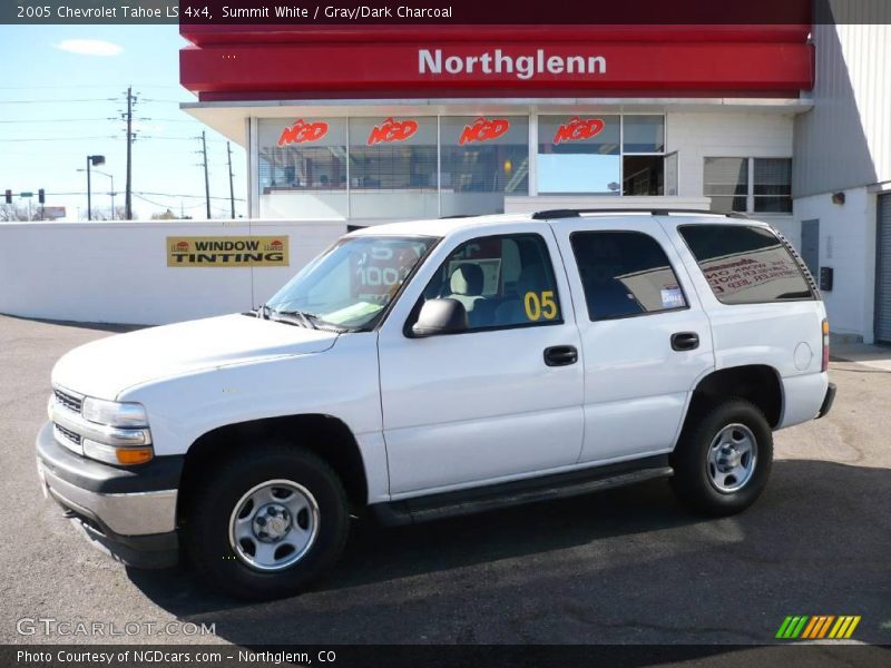 Summit White / Gray/Dark Charcoal 2005 Chevrolet Tahoe LS 4x4