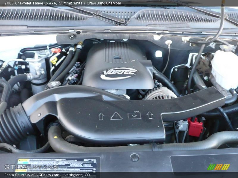 Summit White / Gray/Dark Charcoal 2005 Chevrolet Tahoe LS 4x4