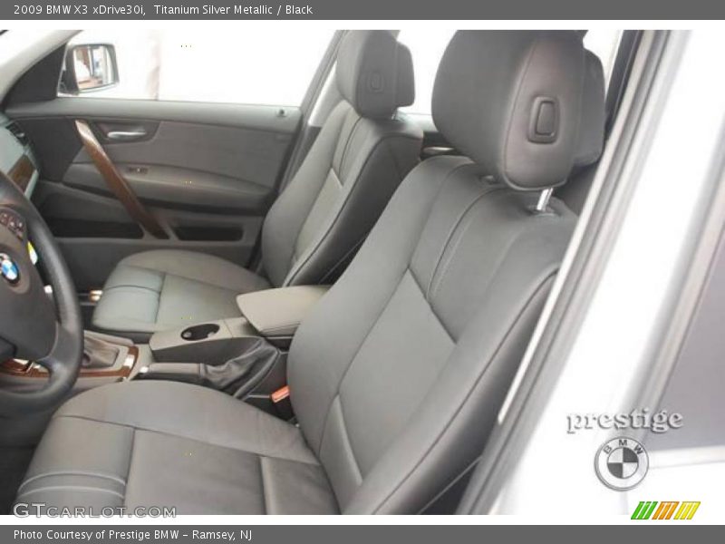 Titanium Silver Metallic / Black 2009 BMW X3 xDrive30i