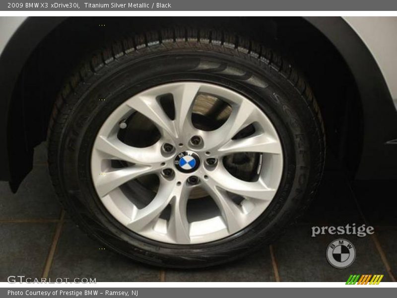 Titanium Silver Metallic / Black 2009 BMW X3 xDrive30i