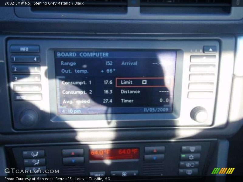 Sterling Grey Metallic / Black 2002 BMW M5