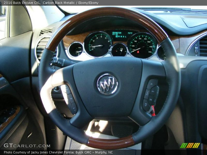 Carbon Black Metallic / Ebony/Ebony 2010 Buick Enclave CXL