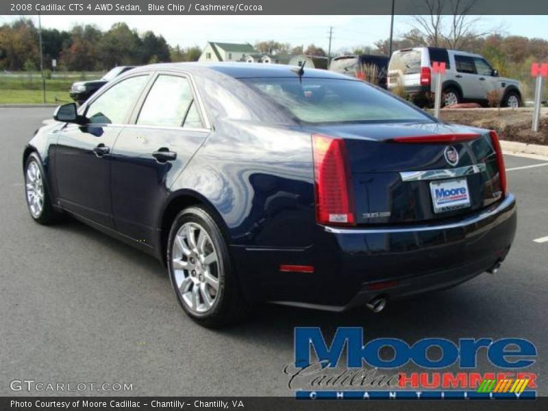 Blue Chip / Cashmere/Cocoa 2008 Cadillac CTS 4 AWD Sedan