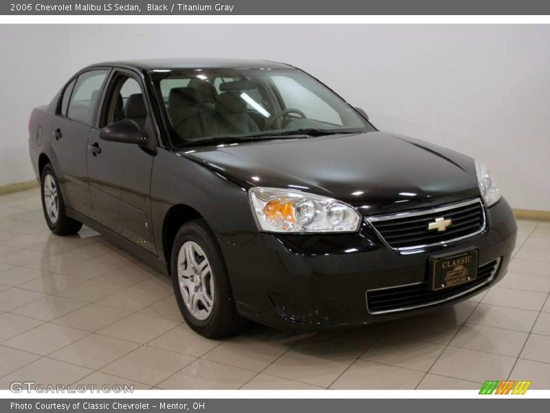 Black / Titanium Gray 2006 Chevrolet Malibu LS Sedan