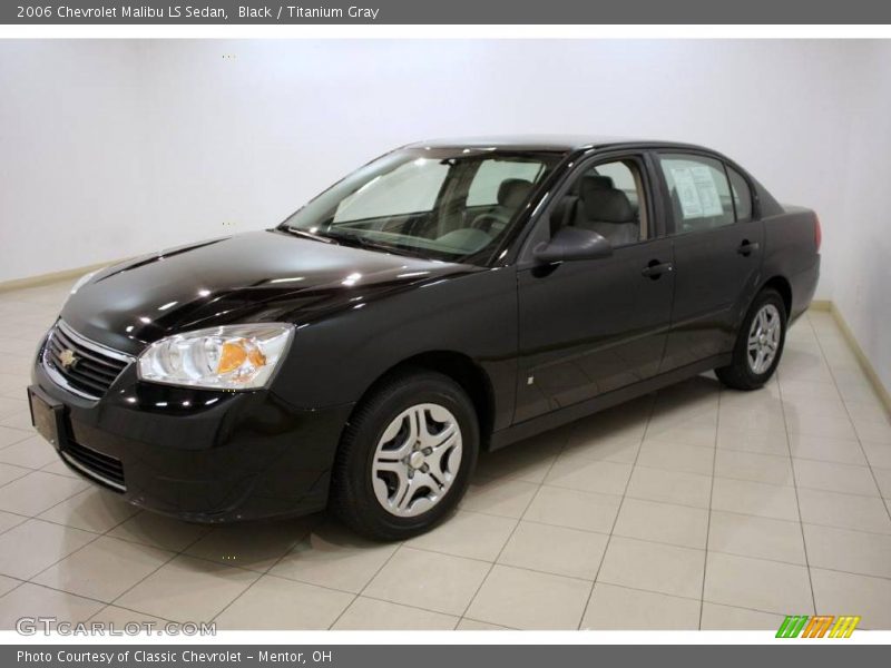 Black / Titanium Gray 2006 Chevrolet Malibu LS Sedan
